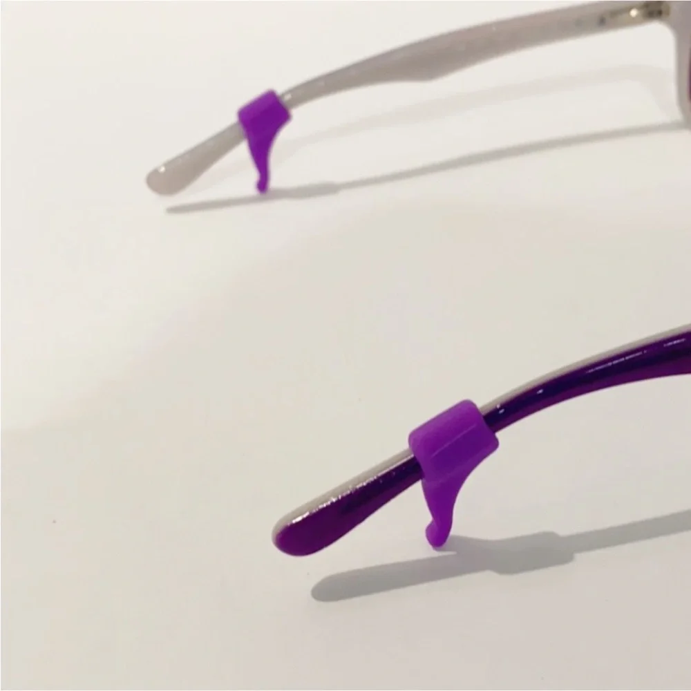 Set New little girls kids purple silicon eyeglasses sunglasses strap & ear stop